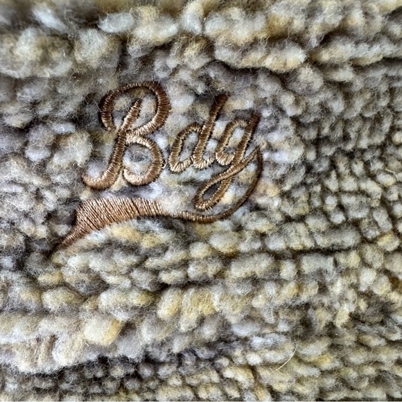 Urban Outfitters BDG Tan Teddy Sherpa Jacket Size Large Oversized - Picture 11 of 14